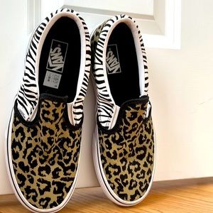 Animal Print Vans - new condition